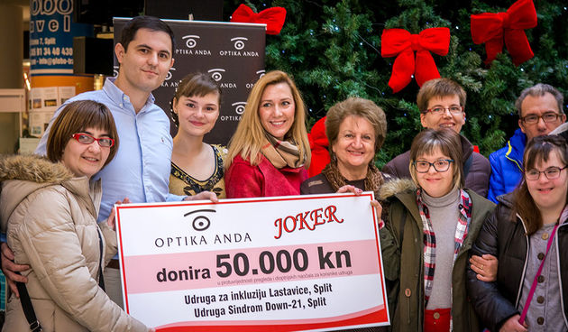 Optika Anda i Joker centar donirali 50.000 kuna