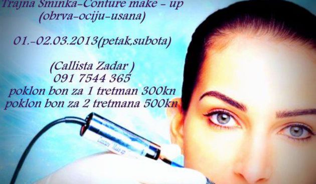 Trajna šminka u Callisti uz posebne pogodnosti
