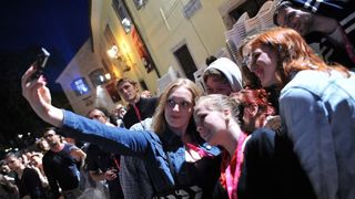 Motovun – Otvaranje 17. po redu Motovun film festivala koje je ove godine obiljezila kisa, no dobro raspolozenje je ostalo. Photo: Nina Djurdjevic/PIXSELL