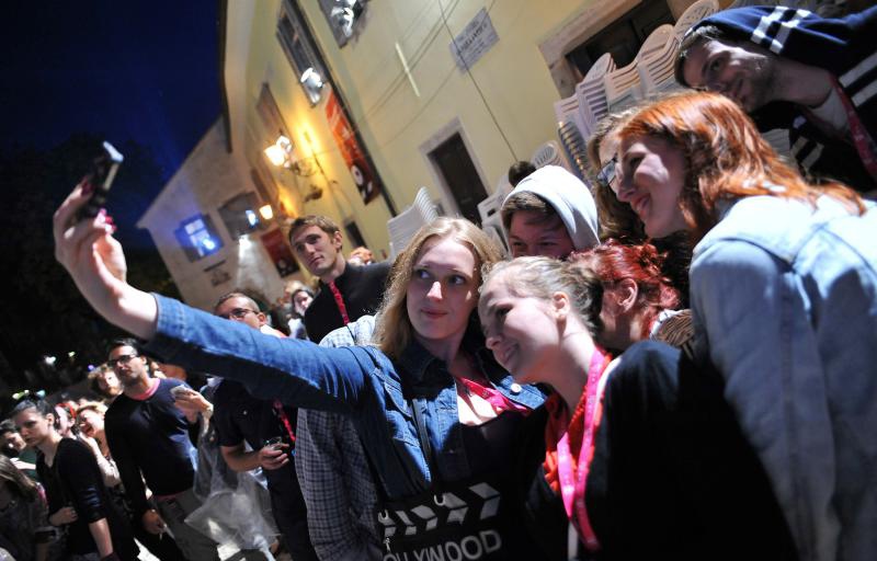 Motovun – Otvaranje 17. po redu Motovun film festivala koje je ove godine obiljezila kisa, no dobro raspolozenje je ostalo. Photo: Nina Djurdjevic/PIXSELL