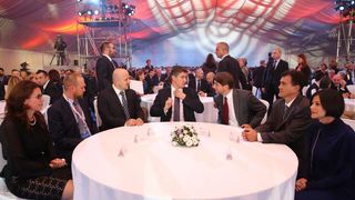 25.10.2013., Zadar – U Falkensteiner hotelu u Punta Skali dodjeljene su nagrade “Covjek – kljuc uspjeha u turizmu”. Svecanosti su prisustvovali premijer Zoran Milanovic te ministri Darko Lorencin i Gordan Maras te brojni drugi uvazeni gosti. Photo: Fili