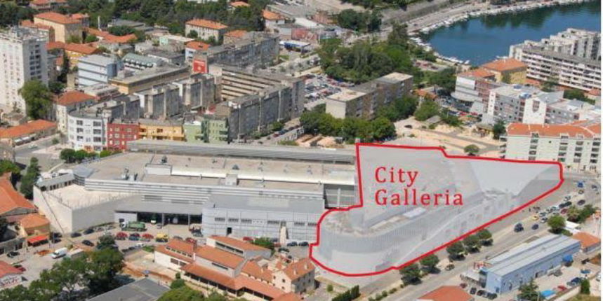 City Galleria Zadar, panorama iz zraka