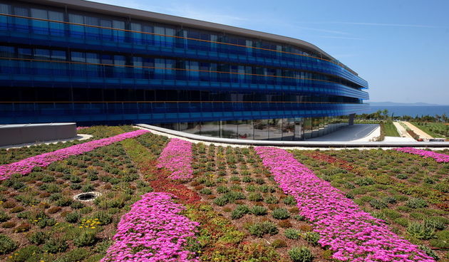 Zadar, 170611.
U Petrcanima pored Zadra uskoro se otvara hotel Iadera s 5 zvjezdica.Hotel ce imati 210 soba.
Na slici: detalj iz hotela.
Foto: Vladimir Ivanov / Cropix