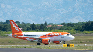 Easy Jet zrakoplov, Zračna luka Zadar