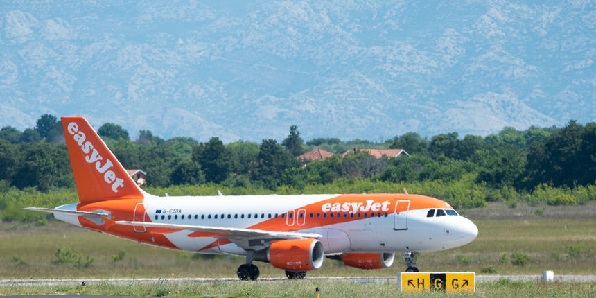 Easy Jet zrakoplov, Zračna luka Zadar