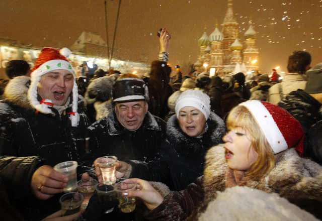 Docek Nove godine u Moskvi (Foto: Reuters)