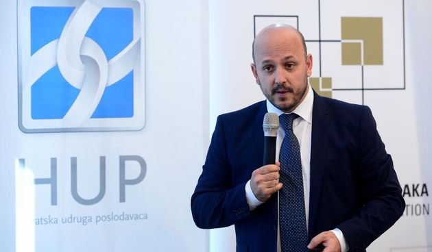 Hrvatska udruga banaka (HUB) i Hrvatska udruga poslodavaca (HUP) odrzali su okrugli stol Kapital koji nedostaje: Kako ubrzati rast malih poduzeca. Gordan Maras. Photo: Marko Prpic/PIXSELL