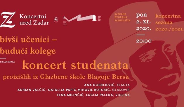 Koncert studenata proizišlih iz Glazbene škole Blagoje Bersa
