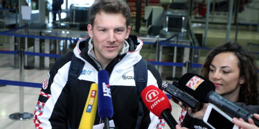 Zracna luka Zagreb, Zagreb – Hrvatska olimpijska delegacija uputila se na 22. Zimske olimpijske igre, koje ce se od 7. do 23. veljace odrzati u Sociju. Photo: Goran Jakus/PIXSELL Zracna luka Zagreb, Zagreb – Hrvatska olimpijska delegacija uputila se na 22. Zimske olimpijske igre, koje ce se od 7. do 23. veljace odrzati u Sociju. Photo: Goran Jakus/PIXSELL