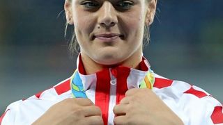 PI Rio de Janeiro, ceremonija dodjele medalja u ženskom disku: zlatnu medalju osvojila je Sandra Perković. Photo: Igor Kralj/PIXSELL PI Rio de Janeiro, ceremonija dodjele medalja u ženskom disku: zlatnu medalju osvojila je Sandra Perković. Photo: Igor Kralj/PIXSELL