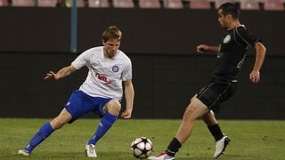 Bukurest, 260810. Gradski stadion. Uzvratna utakmica cetvrtog kola kvalifikacija za Europsku ligu izmedju Uniree i Hajduka. Na fotografiji: Marin Tomasov. Foto: Ante Cizmic / CROPIX