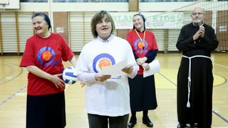 Zagreb: Sportske igre redovnica u OŠ Mato Lovrak. Photo: Goran Jakus/PIXSELL