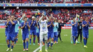 Slavlje igrača i navijača nakon pobjede nad Turskom. Photo: Sanjin Strukić/PIXSELL Slavlje igrača i navijača nakon pobjede nad Turskom. Photo: Sanjin Strukić/PIXSELL