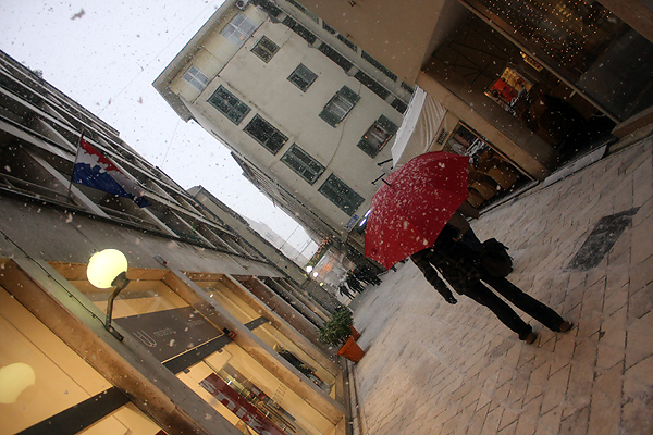 Snijeg u Zadru, 17. prosinca 2009, Foto: Saša Čuka