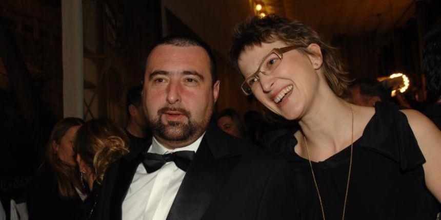 Domjenak nakon svecane premijere filma Na putu u Koncertnoj dvorani Vatroslava Lisinskog. Jasmila Zbanic, redateljica filma, sa suprugom Damirom Ibrahimovicem, producentom filma. Photo: Davor Visnjic/PIXSELL Domjenak nakon svecane premijere filma Na putu u Koncertnoj dvorani Vatroslava Lisinskog. Jasmila Zbanic, redateljica filma, sa suprugom Damirom Ibrahimovicem, producentom filma. Photo: Davor Visnjic/PIXSELL