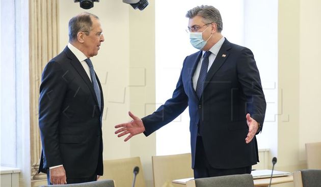 Plenković i Lavrov razgovarali o gospodarskim i geopolitičkim odnosima Hrvatske i Rusije
