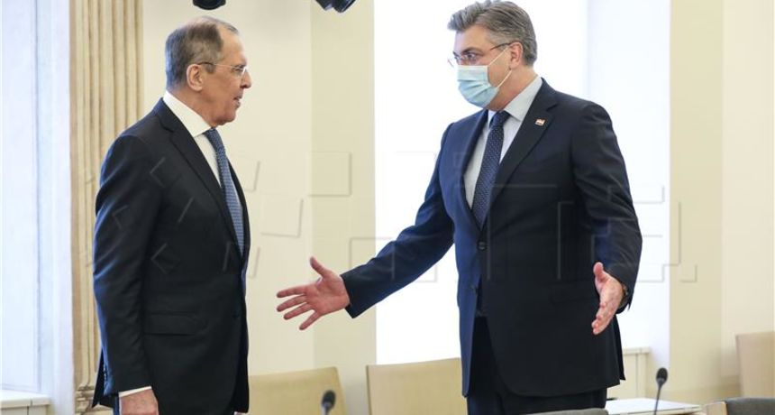 Plenković i Lavrov razgovarali o gospodarskim i geopolitičkim odnosima Hrvatske i Rusije