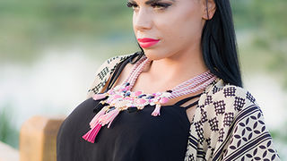 Anita Maričić u promociji modnih kreacija na Vranskom Jezeru (foto: Ivan Toman)