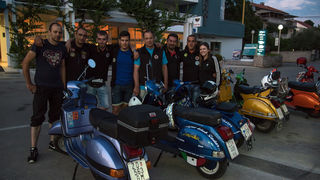 Vespa World Days 2015: Prve vespe stigle u Biograd, foto: Vinko Pešić