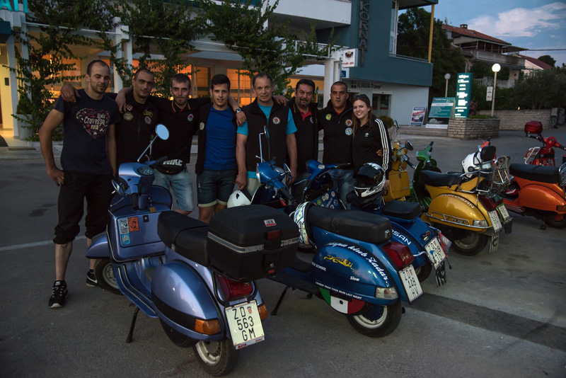 Vespa World Days 2015: Prve vespe stigle u Biograd, foto: Vinko Pešić