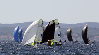 EP klase 49er, Prvi dan natjecanja 31. kolovoza 2009, Foto; Mladen Malik EP klase 49er, Prvi dan natjecanja 31. kolovoza 2009, Foto; Mladen Malik