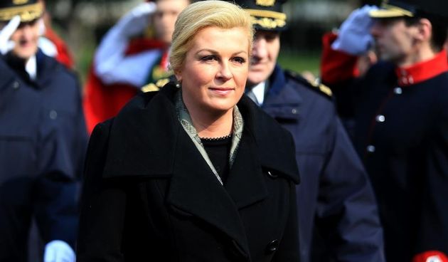 Predsjednica Republike i vrhovna zapovjednica Oruzanih snaga RH Kolinda Grabar Kitarovic prisustvovala je svecanoj prisezi 14. narastaja dragovoljnih rocnika. Photo: Davor Javorovic/PIXSELL