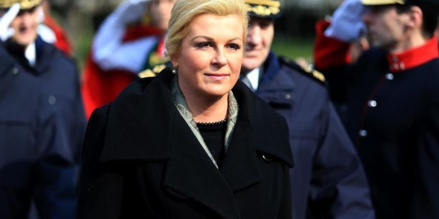 Predsjednica Republike i vrhovna zapovjednica Oruzanih snaga RH Kolinda Grabar Kitarovic prisustvovala je svecanoj prisezi 14. narastaja dragovoljnih rocnika. Photo: Davor Javorovic/PIXSELL