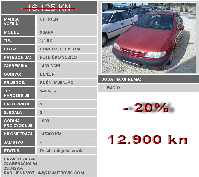 Citroen Xsara 1.4 SX