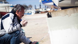 Jazine: Uređuju se barke i kaići, Foto: Saša Čuka
