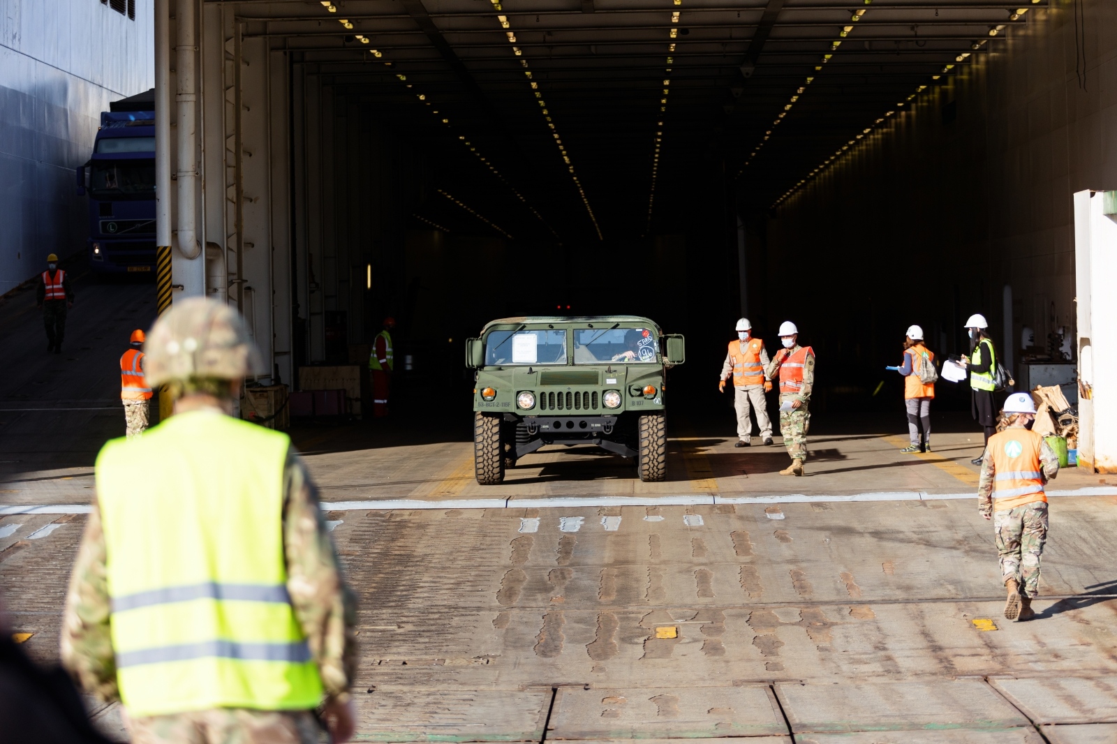 U Gaženicu dopremljena vojna oprema i sredstva za vježbu Immediate Response 21 U Gaženicu dopremljena vojna oprema i sredstva za vježbu Immediate Response 21