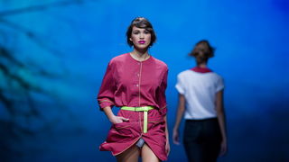 Zagreb, 191012.
U shopping centru Westgate od 18.-20.10. odrzava se modna revija Cro A Porter.
Na fotografiji: revija Anamarija Asanovic.
Foto: Neja Markicevic / CROPIX