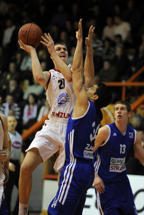 Sibenik, 240212.
Dvorana Baldelin.
Utamica 18 kola  A1 lige Jolly JBS Sibenik -Zadar.
Na slici: Gabric Tomislav.
Foto: Niksa Stipanicev / CROPIX