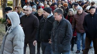 Posljednji ispraćaj velikog hrvatskog književnika Ive Brešana na šibenskom groblju Kvanj