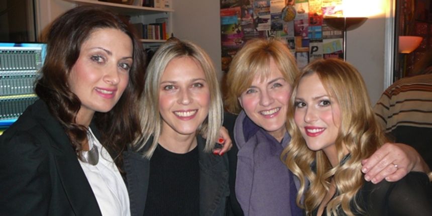 Ivana Radovniković, Sanja Doležal, Branka Delić, Maja Vučić snimile pjesmu “Božićna uspavanka”, foto: Hamar Media Ivana Radovniković, Sanja Doležal, Branka Delić, Maja Vučić snimile pjesmu “Božićna uspavanka”, foto: Hamar Media