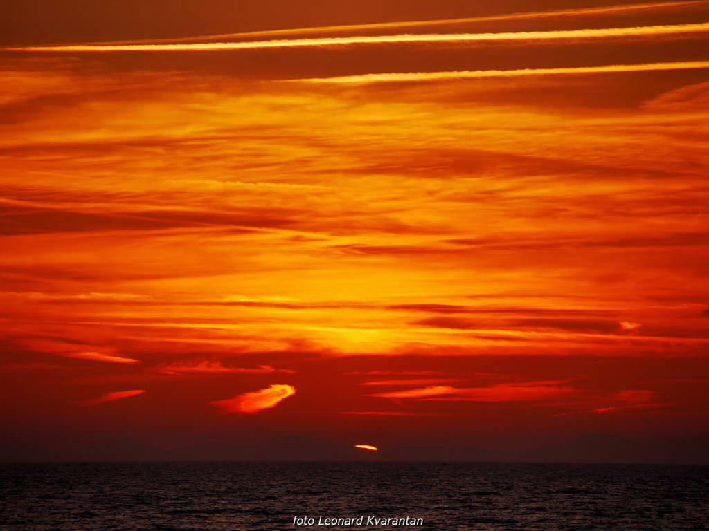 Čarobni smiraj dana na Puntamici 31. kolovoza 2015., Foto: Leonard Kvarantan Čarobni smiraj dana na Puntamici 31. kolovoza 2015., Foto: Leonard Kvarantan