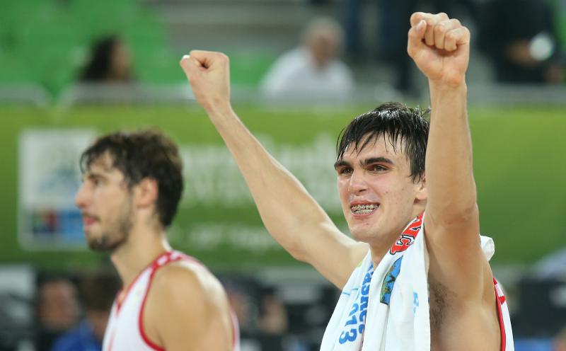 Velika hrvatska fešta u ljubljanskim Stožicama nakon plasmana u polufinale Eurobasketa, Foto. Igor Kralj/PIXSELL Velika hrvatska fešta u ljubljanskim Stožicama nakon plasmana u polufinale Eurobasketa, Foto. Igor Kralj/PIXSELL