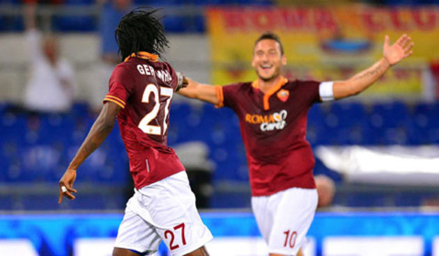 Gervinho i Totti AS Roma, foto: kicker.de