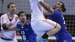 Zaragoza, Spanjolska, 230113.
Gradska dvorana Principe Felipe.
Svjetsko prvenstvo u rukometu za muskarce Spanjolska 2013.
Utakmica cetvrtfinala izmedju reprezentacija Hrvatske i Francuske.
Na fotografiji: Damir Bicanic.
Foto: Ante Cizmic / CROPIX Zaragoza, Spanjolska, 230113.
Gradska dvorana Principe Felipe.
Svjetsko prvenstvo u rukometu za muskarce Spanjolska 2013.
Utakmica cetvrtfinala izmedju reprezentacija Hrvatske i Francuske.
Na fotografiji: Damir Bicanic.
Foto: Ante Cizmic / CROPIX