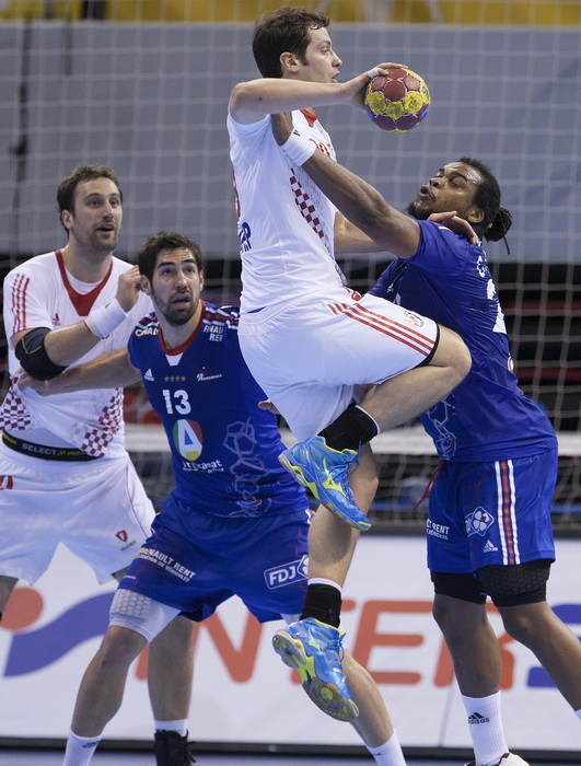 Zaragoza, Spanjolska, 230113.
Gradska dvorana Principe Felipe.
Svjetsko prvenstvo u rukometu za muskarce Spanjolska 2013.
Utakmica cetvrtfinala izmedju reprezentacija Hrvatske i Francuske.
Na fotografiji: Damir Bicanic.
Foto: Ante Cizmic / CROPIX Zaragoza, Spanjolska, 230113.
Gradska dvorana Principe Felipe.
Svjetsko prvenstvo u rukometu za muskarce Spanjolska 2013.
Utakmica cetvrtfinala izmedju reprezentacija Hrvatske i Francuske.
Na fotografiji: Damir Bicanic.
Foto: Ante Cizmic / CROPIX