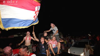 Bibinje: Navijanje za Vatrene i fešta nakon pobjede nad Engleskom