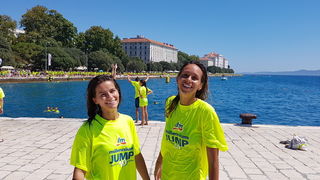 Sasvim osoban doživljaj – 10. dm Millennium Jump sa zadarske rive. Foto: Mladen Malik Barba Sasvim osoban doživljaj – 10. dm Millennium Jump sa zadarske rive. Foto: Mladen Malik Barba