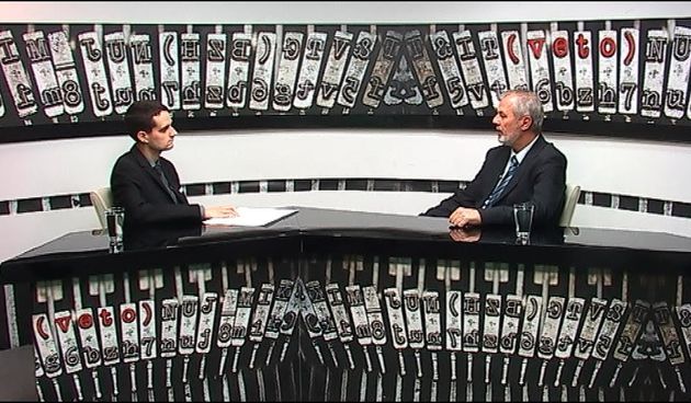 Sanjin Španović i Ante Sanader u emisiji Veto Jabuka TV