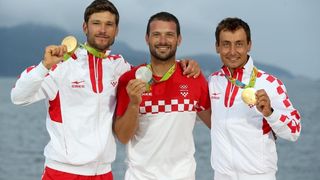 Rioe de Janeiro. Olimpijski prvaci u klasi 470, Šime Fantela i Igor Marenić. Photo. Igor Kralj/PIXSELL Rioe de Janeiro. Olimpijski prvaci u klasi 470, Šime Fantela i Igor Marenić. Photo. Igor Kralj/PIXSELL