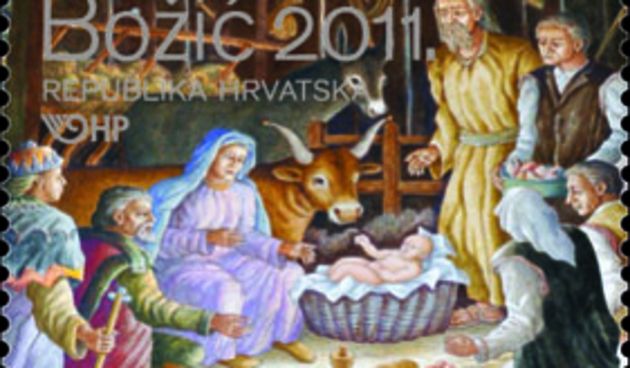 Rođenje Isusovo kao središnji božićne poštanske marke, foto: Korporativne komunikacije