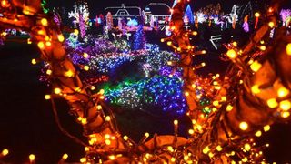 Božićna priča obitelji Salaj s rekordnih 1,88 milijuna lampica. Foto: Damir Špehar/PIXSELL