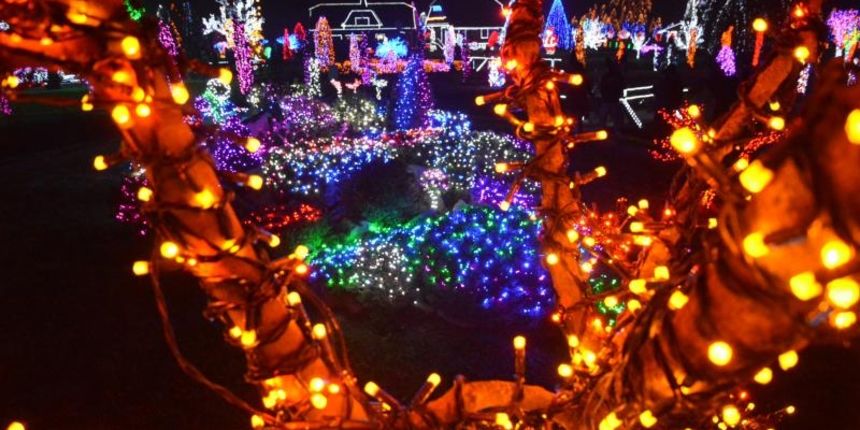 Božićna priča obitelji Salaj s rekordnih 1,88 milijuna lampica. Foto: Damir Špehar/PIXSELL