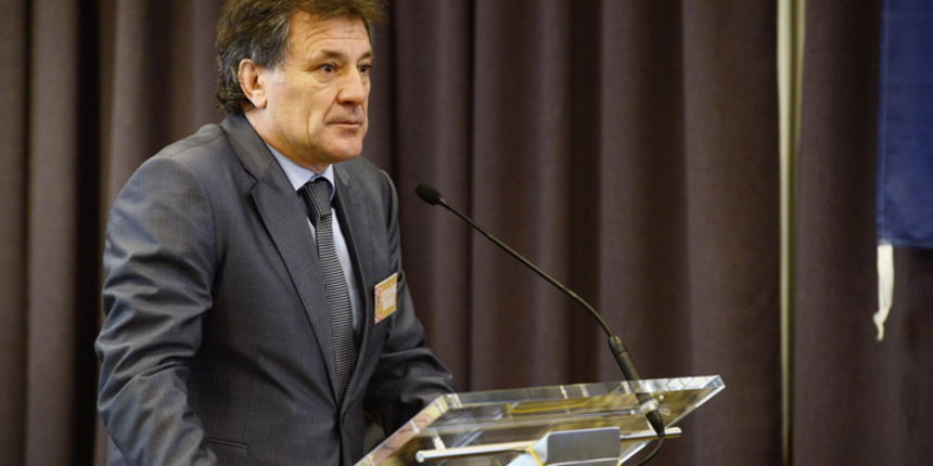 Zagreb, 110313.
Redovna godisnja skupstina Hrvatskog nogometnog saveza u hotelu Double Tree Hilton.
Na fotografiji: Zdravko Mamic.
Foto: Drago Sopta/ HNS Zagreb, 110313.
Redovna godisnja skupstina Hrvatskog nogometnog saveza u hotelu Double Tree Hilton.
Na fotografiji: Zdravko Mamic.
Foto: Drago Sopta/ HNS