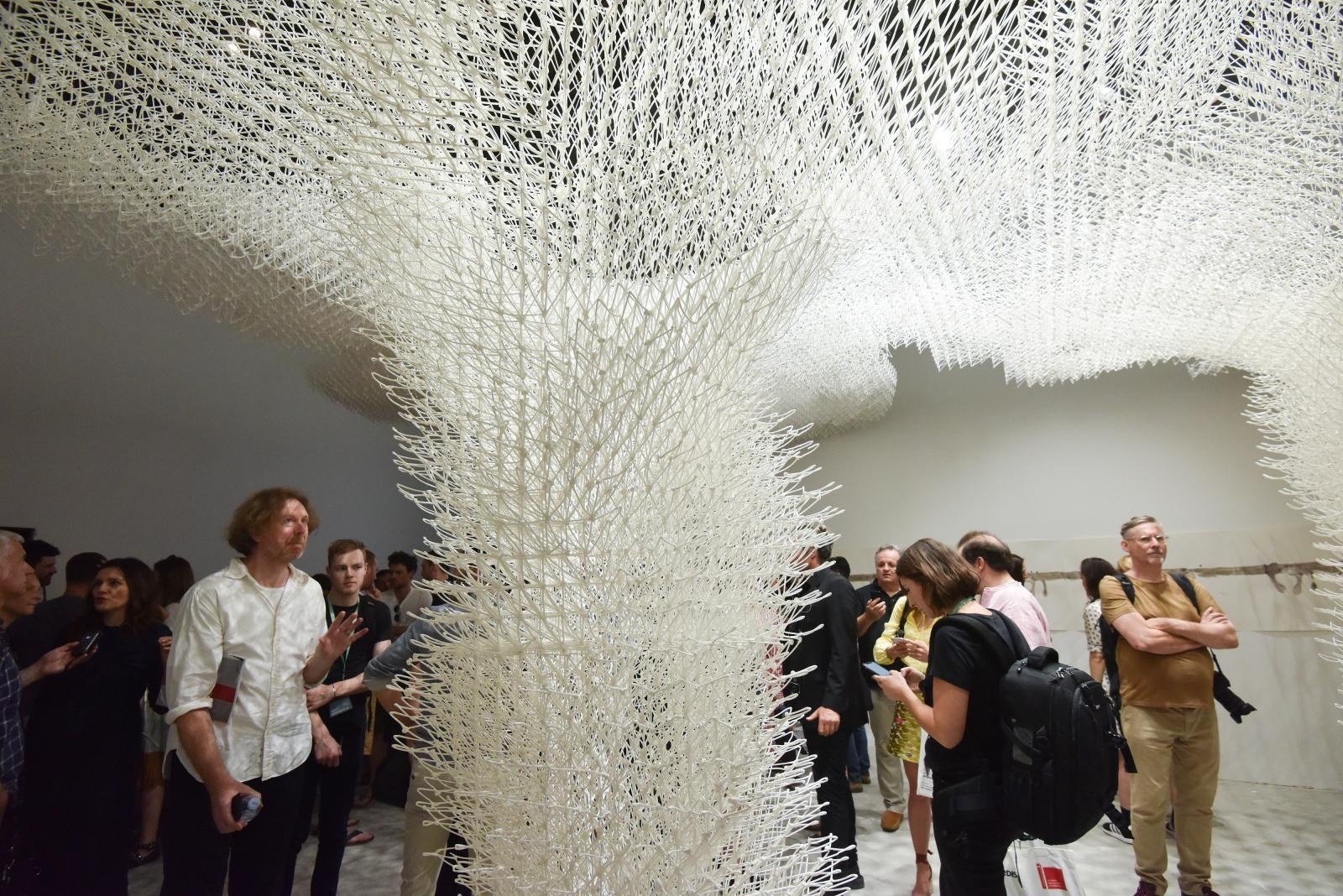 Na 16. Venecijanskom bijenalu otvoren Hrvatski paviljon s instalacijom Oblak Pergola Na 16. Venecijanskom bijenalu otvoren Hrvatski paviljon s instalacijom Oblak Pergola