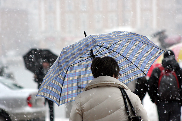 Snijeg u Zadru, 17. prosinca 2009, Foto: Saša Čuka