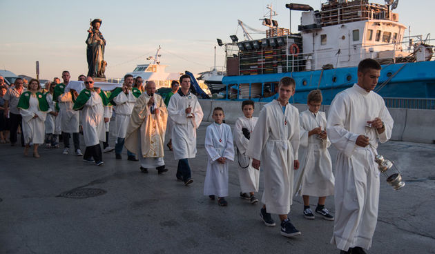 Procesija u Biogradu na blagdan sv. Roka, foto: Vinko Pešić